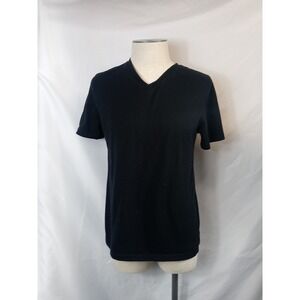 Vintage Arizona Jean Co Black T-Shirt Men's Size Large V-Neck Short Sleeve Shirt